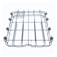 Корзина нижняя в сборе для посудомоечной машины 60 см, Korting, Midea, Hansa, Brandt 1045617, as0073848, 12976000006251