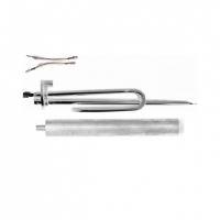 Комплект ТЭН 1,5 кВт (1500 Вт) RCA для водонагревателя Ariston, под анод М6, трубка под термостат D10мм + анод, 20025G10K1