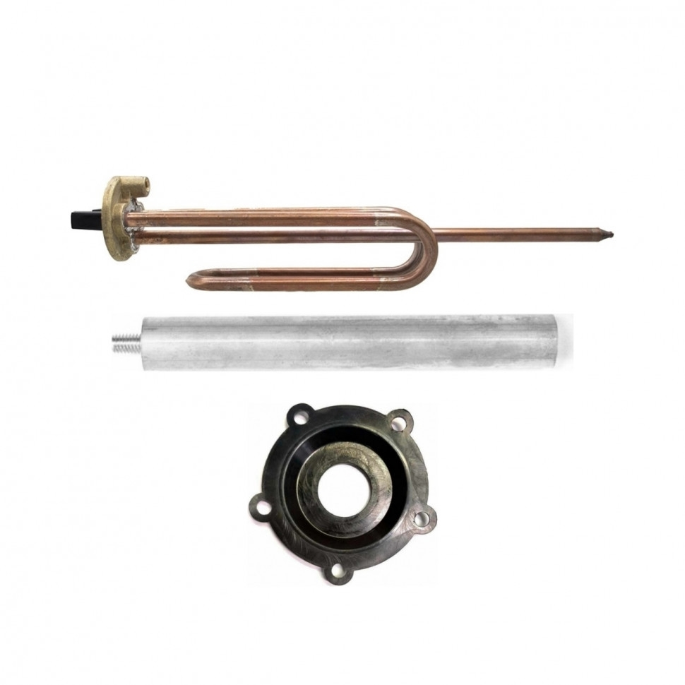 Комплект ТЭН 1,2 кВт (1200 Вт) RCF для водонагревателя Thermex, Garanterm + прокладка+ анод, 20415K