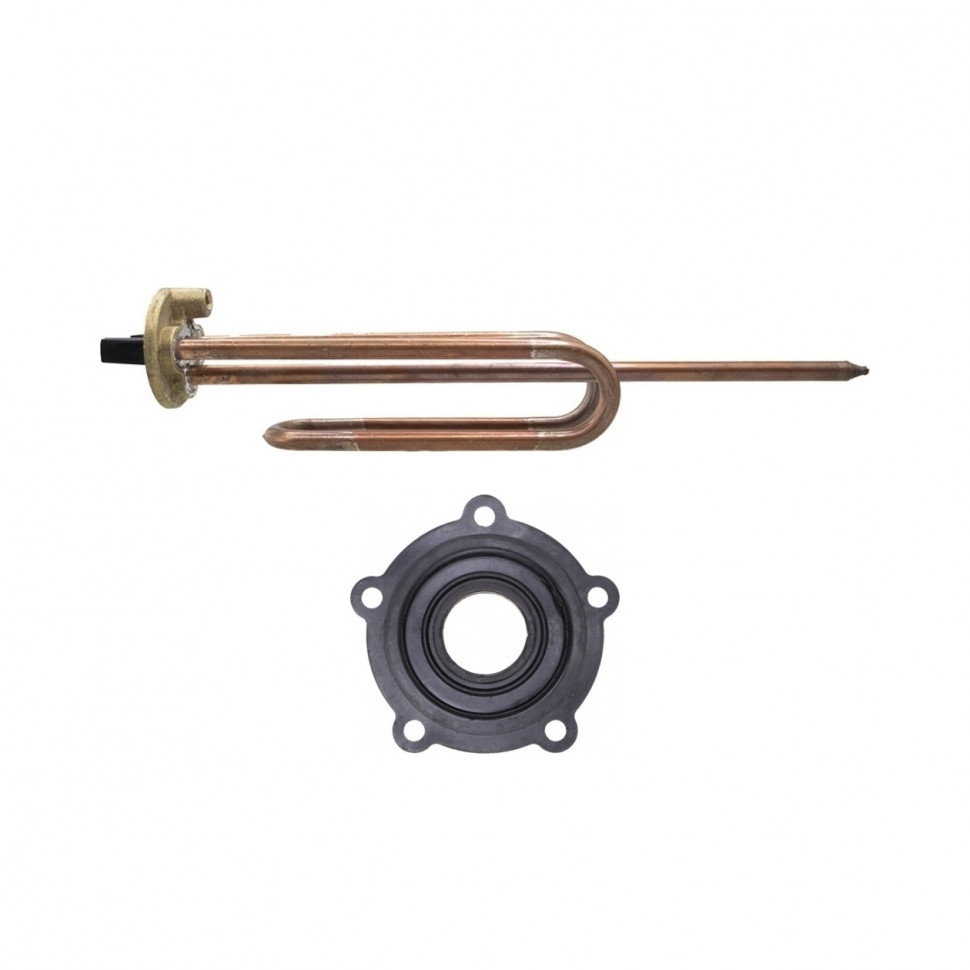 Комплект ТЭН 1,2кВт (1200Вт) RCF для водонагревателя Ariston, под анод М6  + прокладка, 20415K3