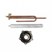 Комплект ТЭН 1,5кВт (1500Вт) RCF для водонагревателя Thermex ERS/ESS, трубка под термостат D10мм + прокладка + анод, 20460K