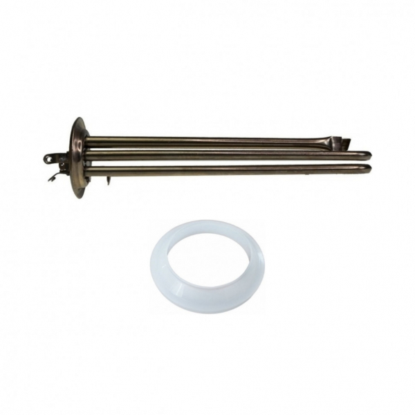Комплект ТЭН 2кВт (2000Вт) RF для водонагревателя Electrolux EWH, под анод М4, нерж., контакты под винт + прокладка, 10115K1
