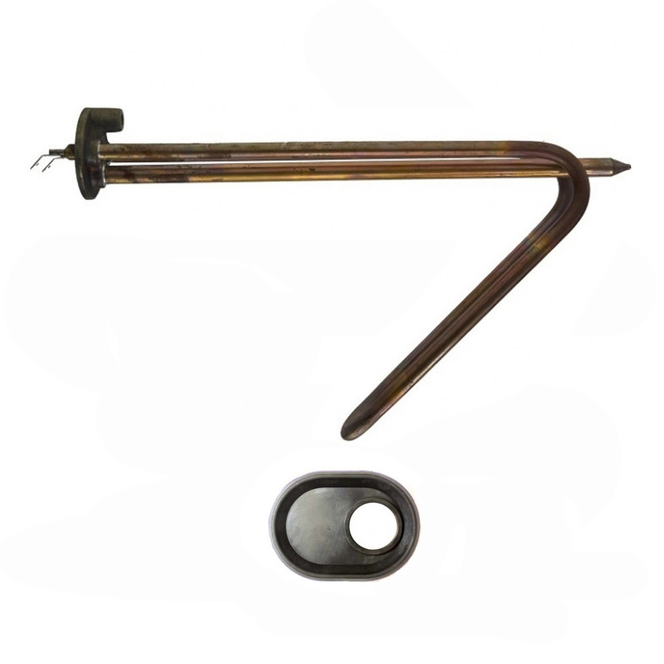 Комплект ТЭН 1,5кВт (1500Вт) RCA для горизонтального водонагревателя Ariston под анод М6 + прокладка, 3401262K2