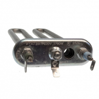 Комплект ТЭН 1700W для стиральной машины Ariston, Indesit с отверстием под датчик L170мм + фильтр + засыпка, K46081