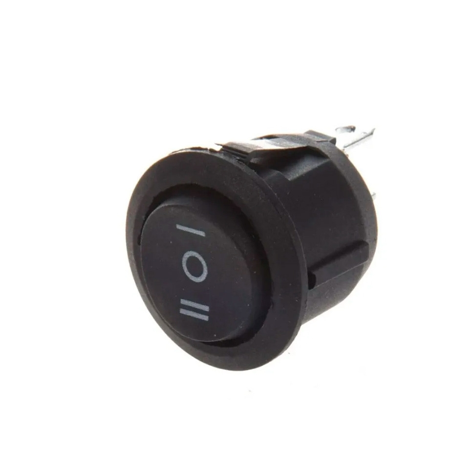 Набор 2 шт Выключатель круглый одноклавишный, 10А, 250V, 3 положения, KM66129 Набор 2 шт Выключатель круглый одноклавишный, 10А, 250V, 3 положения, KM66129