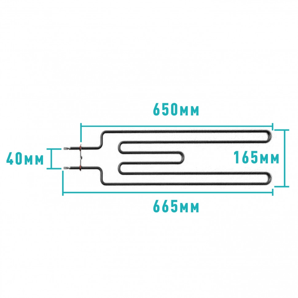 ТЭН для печей 2000W Harvia, Sawo (21256), 256-ZSE