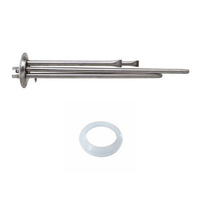 Комплект ТЭН 2 кВт (2000 Вт) RF для водонагревателя Thermex RZL, IS, IR, Garanterm, Electrolux EWH, под анод М4, нерж.+  низкая прокладка 20042K