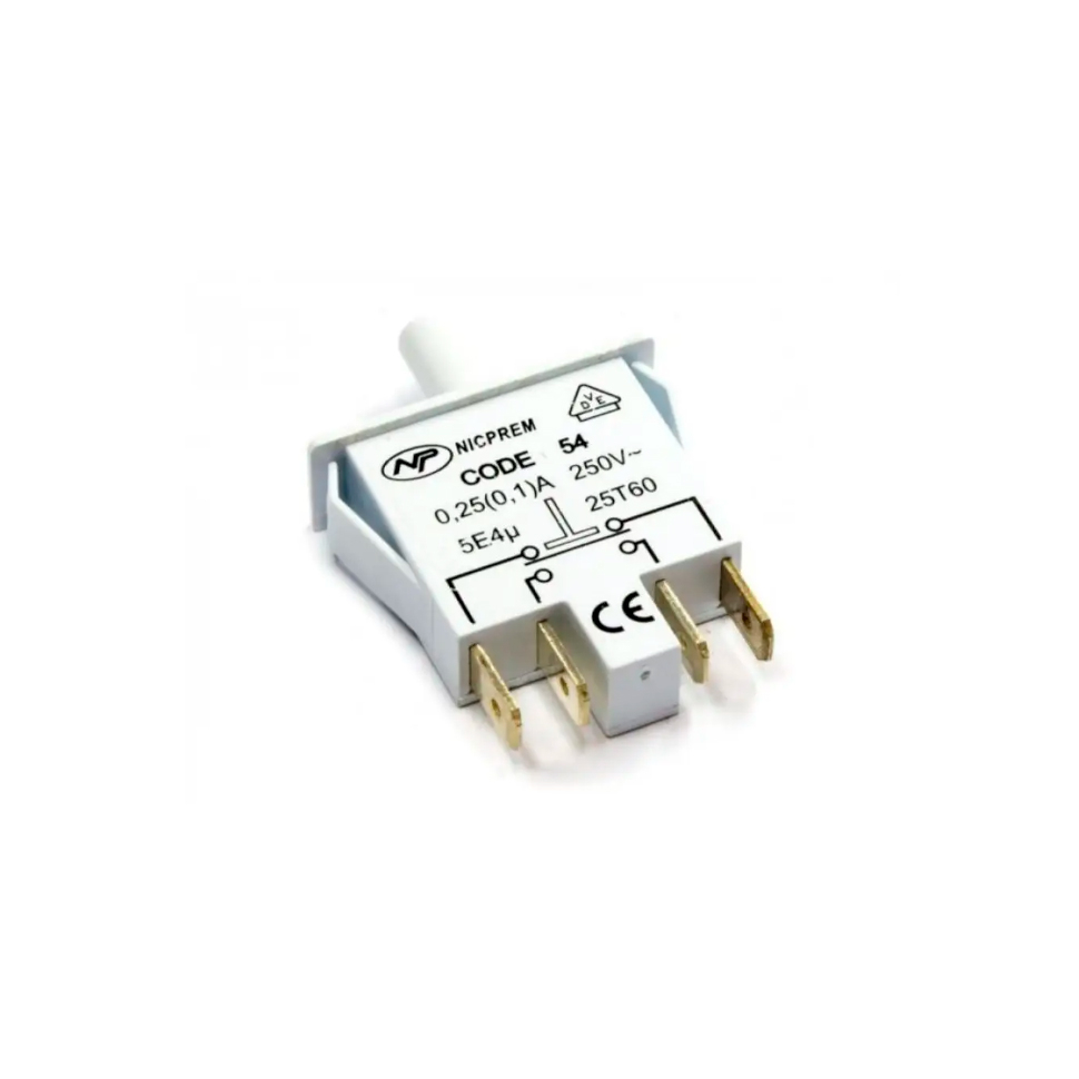 Кнопка включения света для холодильника Beko 0,25А, SWT851AC, 4220130185, 422013