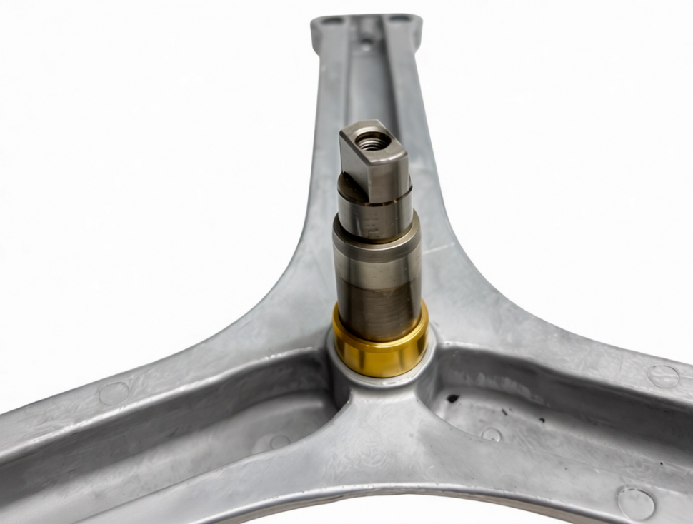 Крестовина барабана стиральной машины Ariston, Indesit, подшипники 6204 и 6205, 230012351