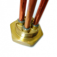 ТЭН 1,2кВт (1200Вт) RDT, резьбовой 42 мм для Ariston, De Luxe, Real, Thermex, под анод М6, 282232