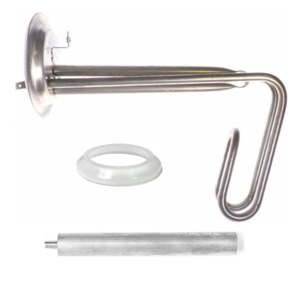 Комплект ТЭН 1,5 кВт (1500 Вт) RF для водонагревателя Thermex, фланец 92мм + прокладка + анод, 20193K