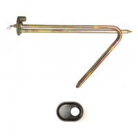 Комплект ТЭН 1,5кВт (1500Вт) RCA для горизонтального водонагревателя Ariston, под анод М6 + прокладка , 10028K2