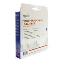 Антивибрационные подставки Euroclean, силикон, прозрачные, 4шт, VA-23TNZ